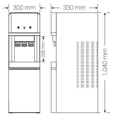 Automat na vodu BM - RO s podstavcom